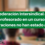 La Confederación Intersindical apoya la labor del profesorado en un curso en el que las administraciones no han estado a la altura