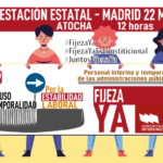 STEs-i y Confederación Intersindical participarán en la manifestación estatal de personal público en abuso de temporalidad (comunicado conjunto de los sindicatos participantes)