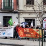 STEs-i se concentra frente al Senado contra la nueva ley de F.P.