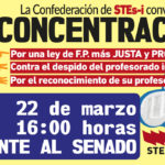 La Confederación de STEs-i valora negativamente la Ley de Formación Profesional, que previsiblemente aprobará el Pleno del Senado el próximo miércoles, 23 de marzo.