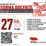 Webinar informativa del proceso de negociación del Estatuto Docente