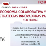 Curso Economía colaborativa y digital: estrategias innovadoras para el aula. Edición I y II