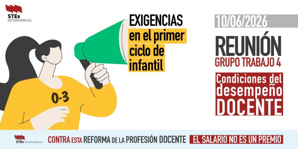Ratios “UE”, apoyos educativos para la atención a la diversidad y salario digno como exigencias en el 1er ciclo de infantil